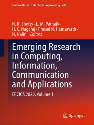cover image of Emerging Research in Computing, Information, Communication and Applications